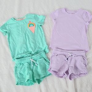 Matching shirt and shorts sets